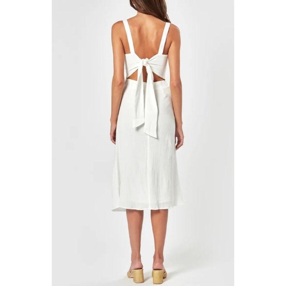Charlie Holiday Lara Tie Back Midi Dress NWT 4 - Picture 4 of 11